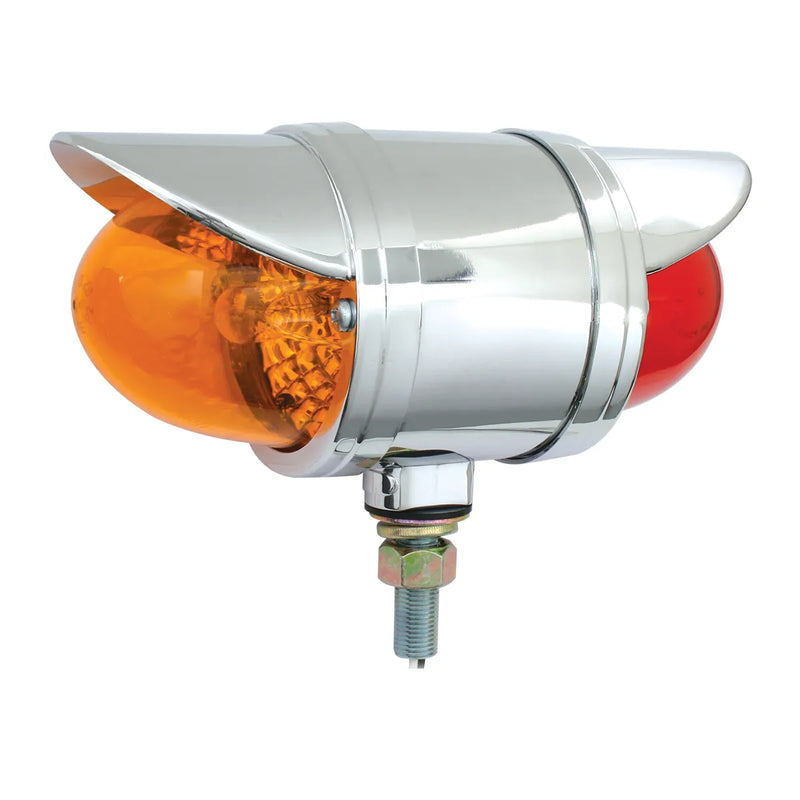#78073 CR. SPYDER AM/RED LITE W/CR. RIM & VISOR, CLEAR LENS pedestal Gray