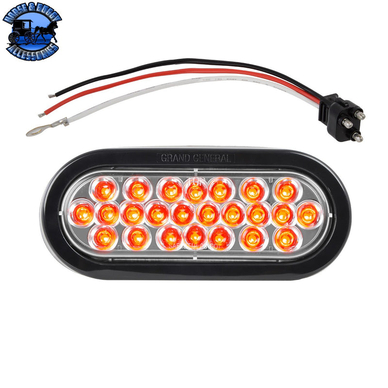 LUZ LED ROJA PERLA OVALADA CON OJAL Y COLETA, LENTE TRANSPARENTE