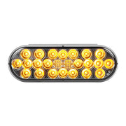 Smoked 6" Oval Pearl LED Light Smoke Lens (choose color) 6" OVAL amber Dark Slate Gray