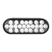 Smoked 6" Oval Pearl LED Light Smoke Lens (choose color) 6" OVAL white Dark Slate Gray