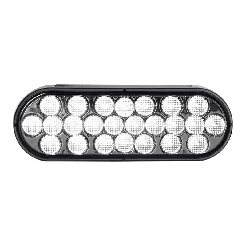 Smoked 6" Oval Pearl LED Light Smoke Lens (choose color) 6" OVAL white Dark Slate Gray