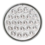 4" PEARL RED LED LIGHT W/#1157 BULB BASE, CLEAR LENS Light Gray