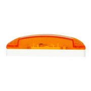 78283 TURTLE STYLE AMBER 6 LED MARKER LIGHT, REFLECTOR LENS MARKER LIGHT Dark Orange
