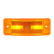 78285 Turtle Style Rectangular Sealed Marker Lights w/ Reflective Lens (amber) #78285 Dark Orange