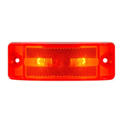 78286 Turtle Style Rectangular Sealed Marker Lights w/ Reflective Lens (red) #78286 Red
