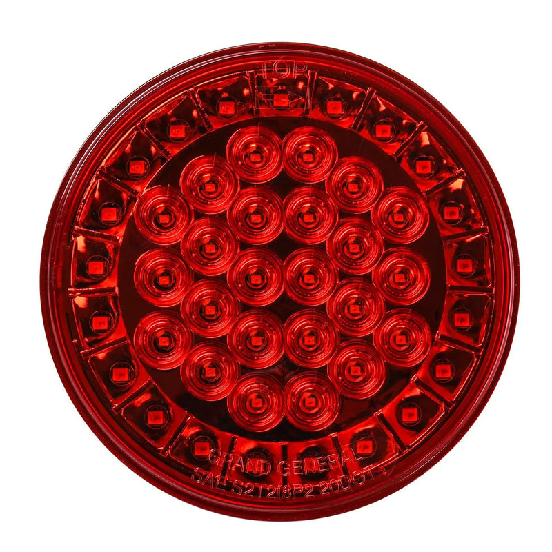 4" PEARL SMART DYNAMIC RED/RED SEQ. 45 LED SEALED LIGHT (LEFT) Dark Red