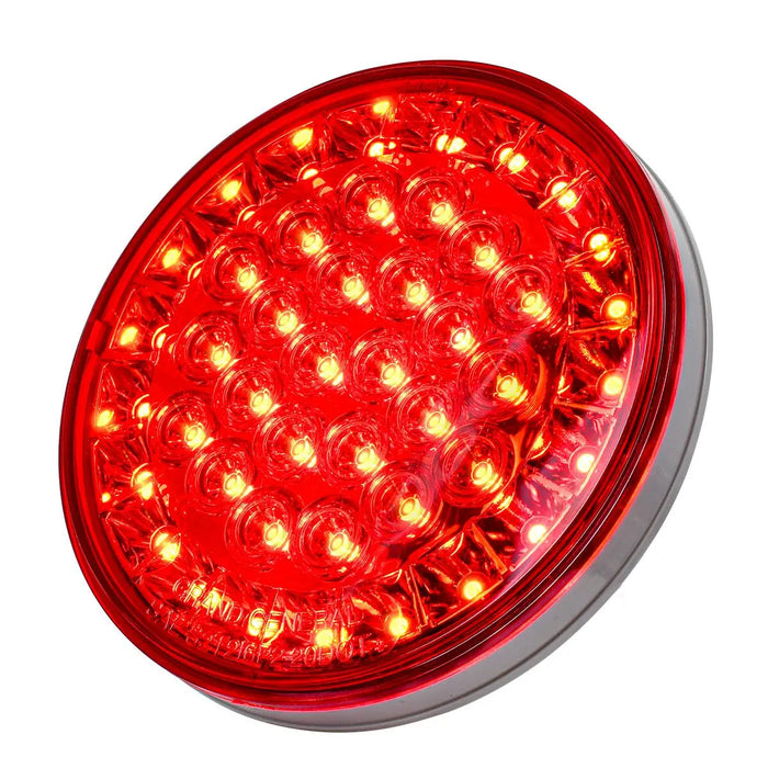 Red 4" PEARL SMART DYNAMIC RED/RED SEQ. 45 LED SEALED LIGHT (LEFT)