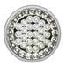 Gray 4" PEARL+ WHITE/CLEAR 45 LED SEALED LIGHT