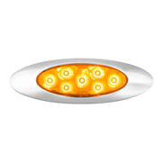 78335 ULTRA THIN PEARL Y2K AMBER/ AMBER 7LED LIGHT,DUAL/HIGH/LOW THIN MARKER LIGHT Orange