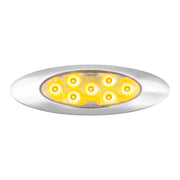 78336 ULTRA THIN PEARL Y2K AMBER/ CLEAR 7LED LIGHT,DUAL/HIGH/LOW THIN MARKER LIGHT Light Gray