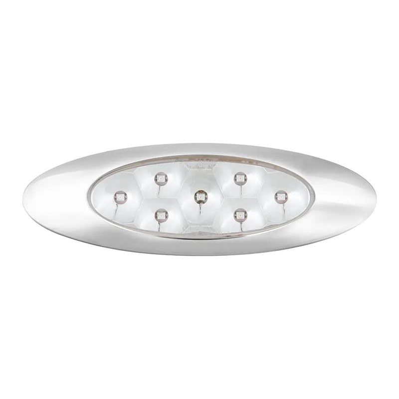 78336 ULTRA THIN PEARL Y2K AMBER/ CLEAR 7LED LIGHT,DUAL/HIGH/LOW THIN MARKER LIGHT Light Gray
