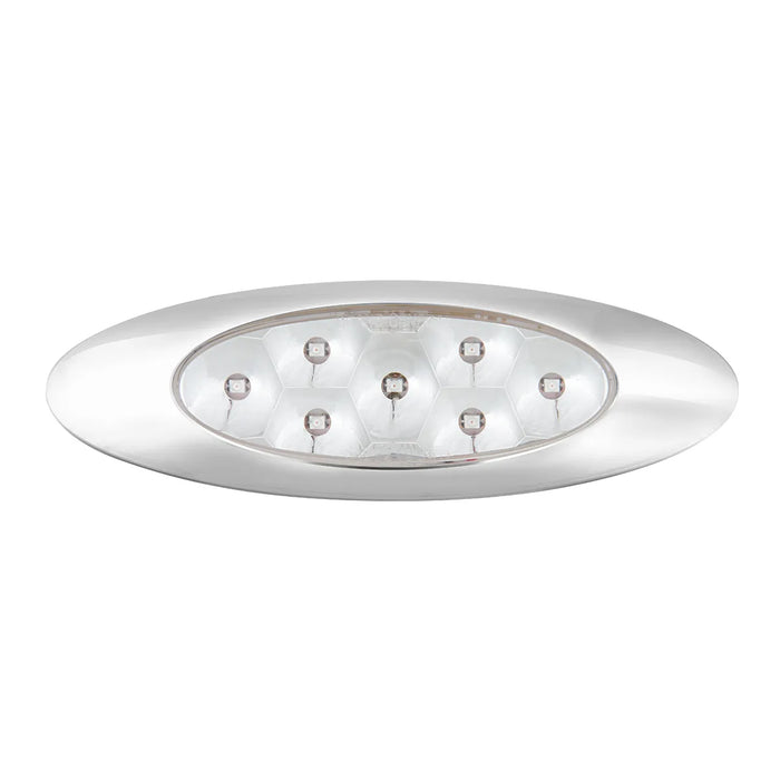 Light Gray ULTRA THIN PEARL Y2K RED/ CLEAR 7LED LIGHT,DUAL/HIGH/LOW THIN MARKER LIGHT