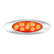 78337 ULTRA THIN PEARL Y2K RED/RED 7LED LIGHT, DUAL/HIGH/LOW THIN MARKER LIGHT Light Gray