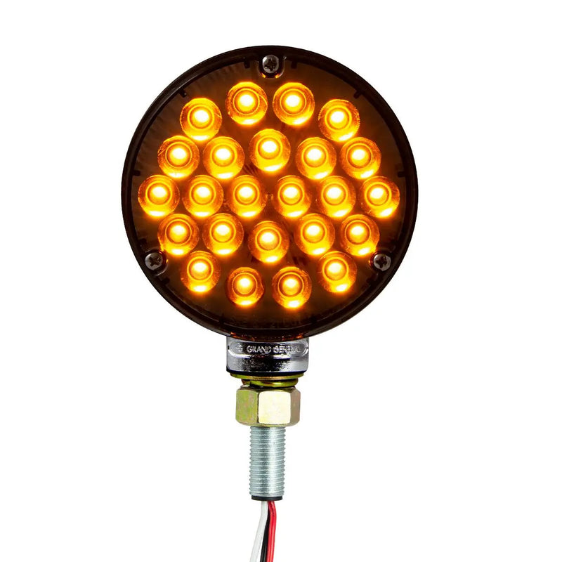 78379 4'' DOUBLE FACE HIGH POWER LED Pedestal light A/R SMOKE pedestal Black