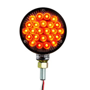 78379 4'' DOUBLE FACE HIGH POWER LED Pedestal light A/R SMOKE pedestal Orange Red