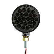 78379 4'' DOUBLE FACE HIGH POWER LED Pedestal light A/R SMOKE pedestal Black