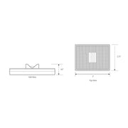78381 Rectangular Stud Mount LED with Reflector Lens