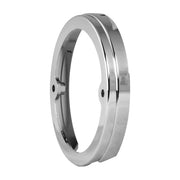 #78397 Chrome Plastic Bezel w/o Visor for 3â€³ Round Pedestal Light Bezel Gray