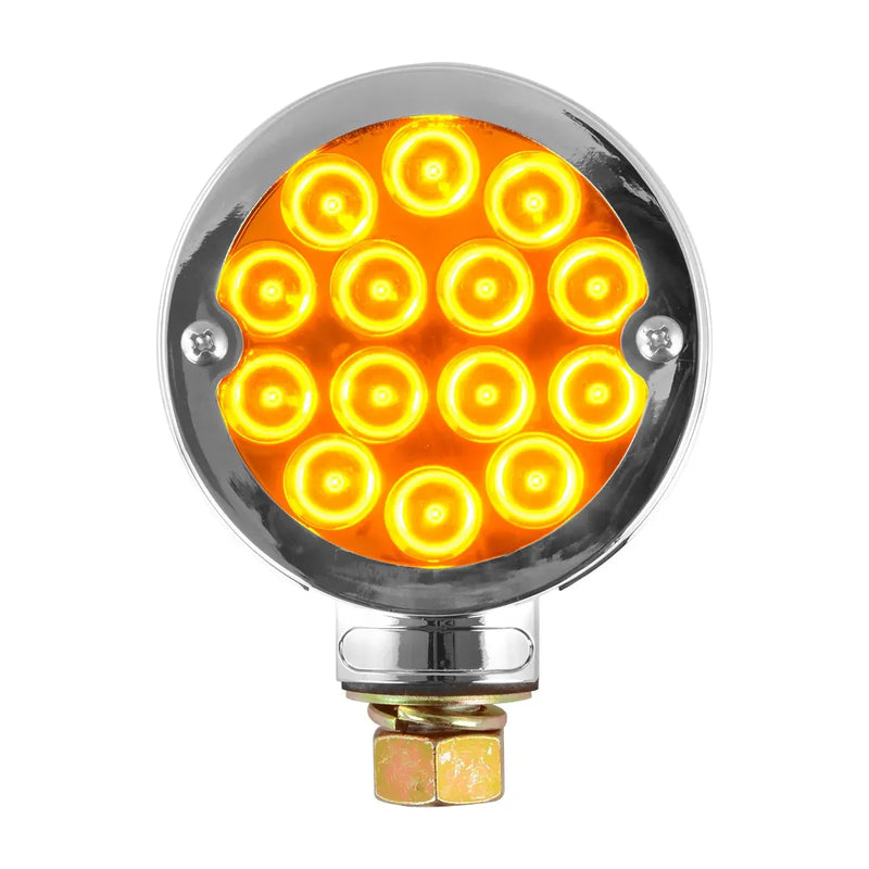 #78397 Chrome Plastic Bezel w/o Visor for 3â€³ Round Pedestal Light Bezel Gray