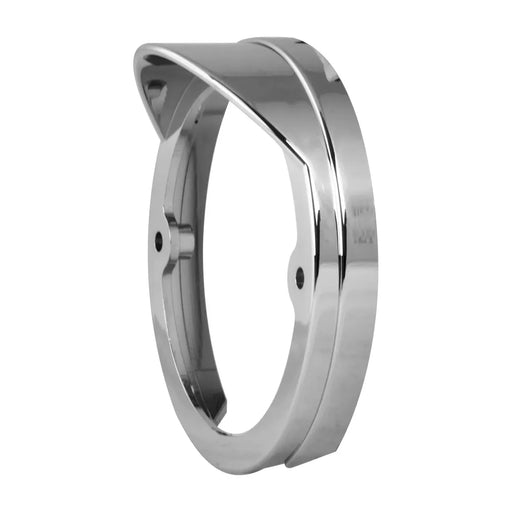 #78398 Chrome Plastic Bezel w/ Visor for 3â€³ Round Pedestal Light Bezel Dark Gray