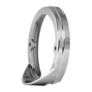 #78399 Chrome Plastic Bezel w/ Visor for 3â€³ Round Pedestal Light Bezel Dark Gray