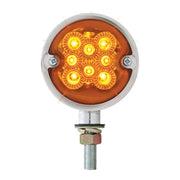 DOUBLE FACE CR DIE CAST FLAT AMBER/RED SPYDER LED LIGHT pedestal Chocolate