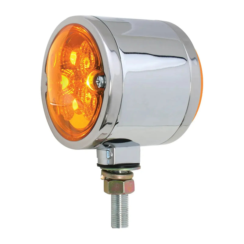 DOUBLE FACE CR DIE CAST FLAT AMBER/RED SPYDER LED LIGHT pedestal Gray