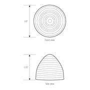 79276 2" BEEHIVE AMBER/CLEAR 10-LED SEALED LIGHT 2" BEEHIVE Light Gray