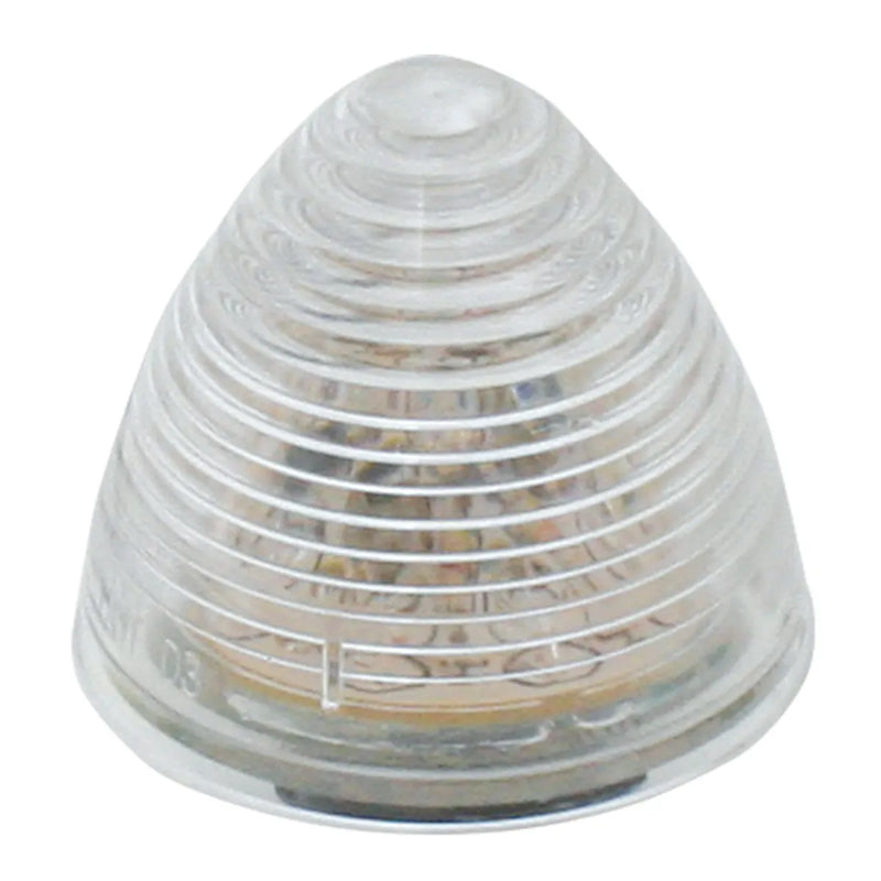 79306 2.5" BEEHIVE AMBER/CLEAR 13LED LIGHT BEEHIVE Gray