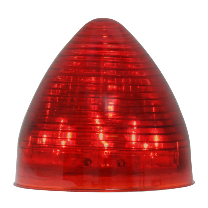 Brown 79307 2.5" BEEHIVE RED/CLEAR 13-LED LIGHT BEEHIVE
