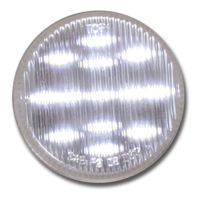 79319 2.5" FLEET WHITE/CLEAR 13 LED AUXILIARY/UTILITY SEALED LIGHT 2.5" ROUND Dark Gray