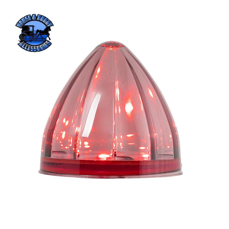 79551 2" RED/SMOKE WATERMELON LED LIGHT IN SMOKE LENS