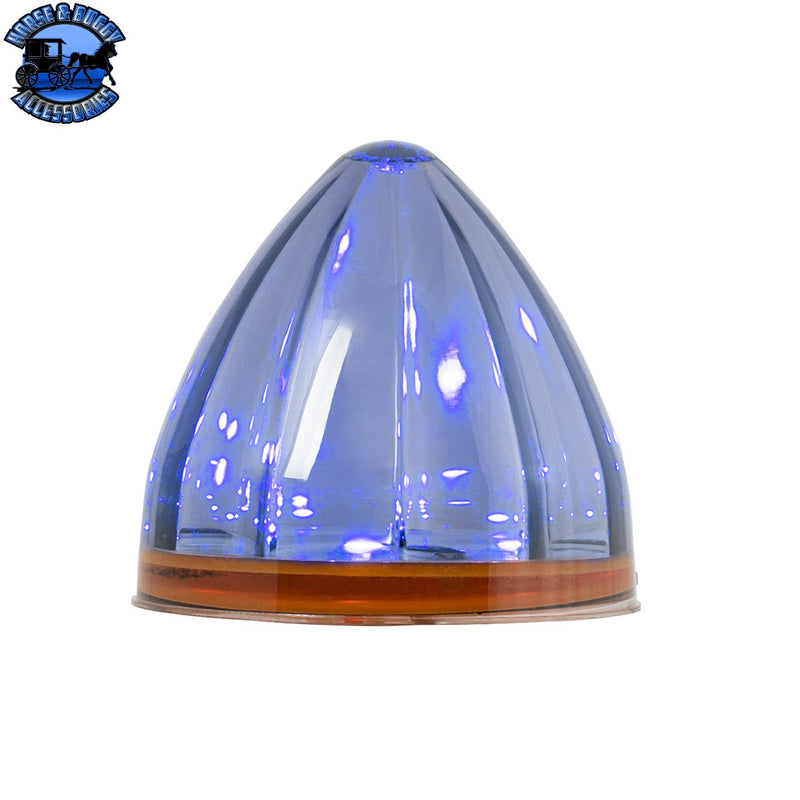 79553 2" BLUE/SMOKE WATERMELON LED LIGHT IN SMOKE LENS