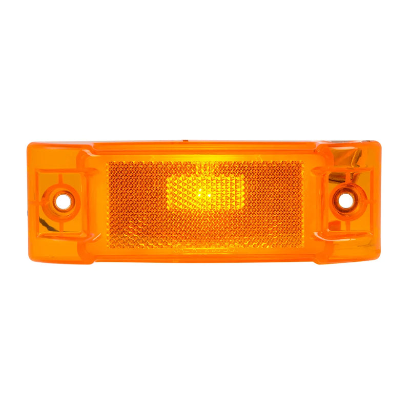 #79710 Rectangular Sealed Marker Light with Reflector Lens MARKER Dark Orange
