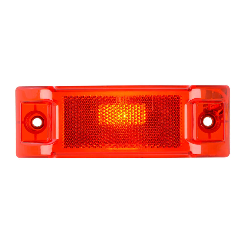 #79711 Rectangular Sealed Marker Light with Reflector Lens MARKER Orange Red