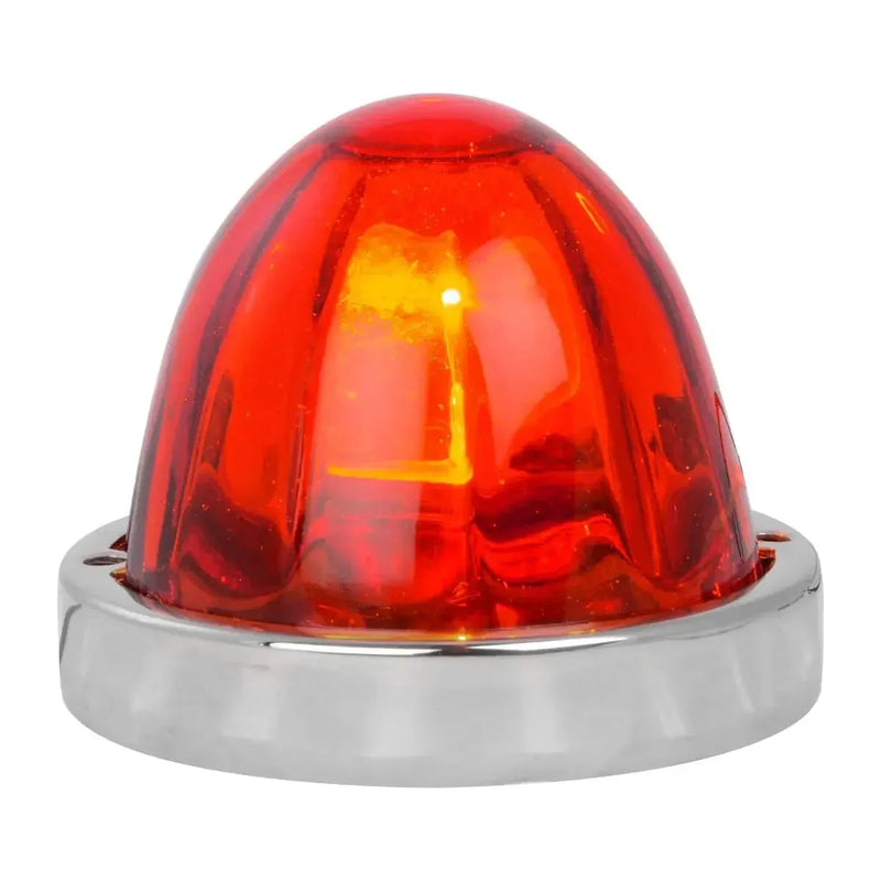 Grand General Flush Mount (1157 2 wire) 3.5" Watermelon Glass Marker Light Kits (CHOOSE COLOR) watermelon glass lens RED Gray