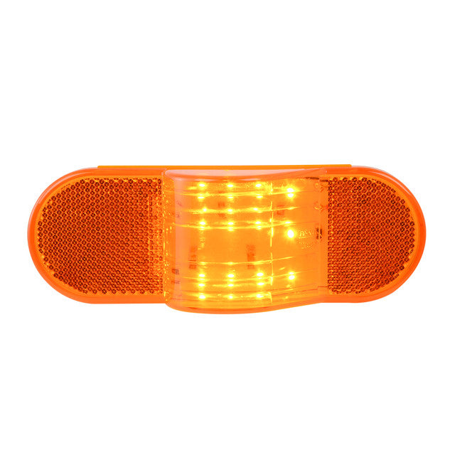 79995 Oval Side Turn & Marker LED Light w/ Reflector (Amber/Amber)