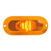 Dark Orange OVAL AMBER/AMBER SIDE MARKER/ TURN 9 LED LIGHT W/REFLEX LENS MARKER LIGHT