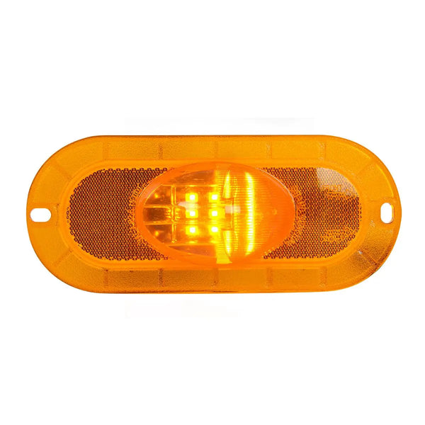 【Amber】 79998 OVAL AMBER/AMBER SIDE MARKER/ TURN 9 LED LIGHT W