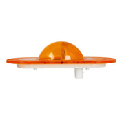 79998 OVAL AMBER/AMBER SIDE MARKER/ TURN 9 LED LIGHT W/REFLEX LENS MARKER LIGHT Light Gray