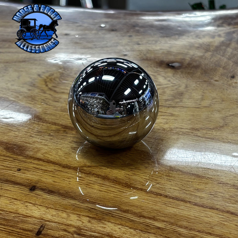 Chrome Billet Round Shift Knob #BILT-200-CH (1/2"-13 female threads)