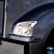 HEADLIGHT ASSEMBLY FOR 2015-2025 KENWORTH T880 (Choose Side) HEADLIGHT Drivers,Passengers Dark Slate Gray