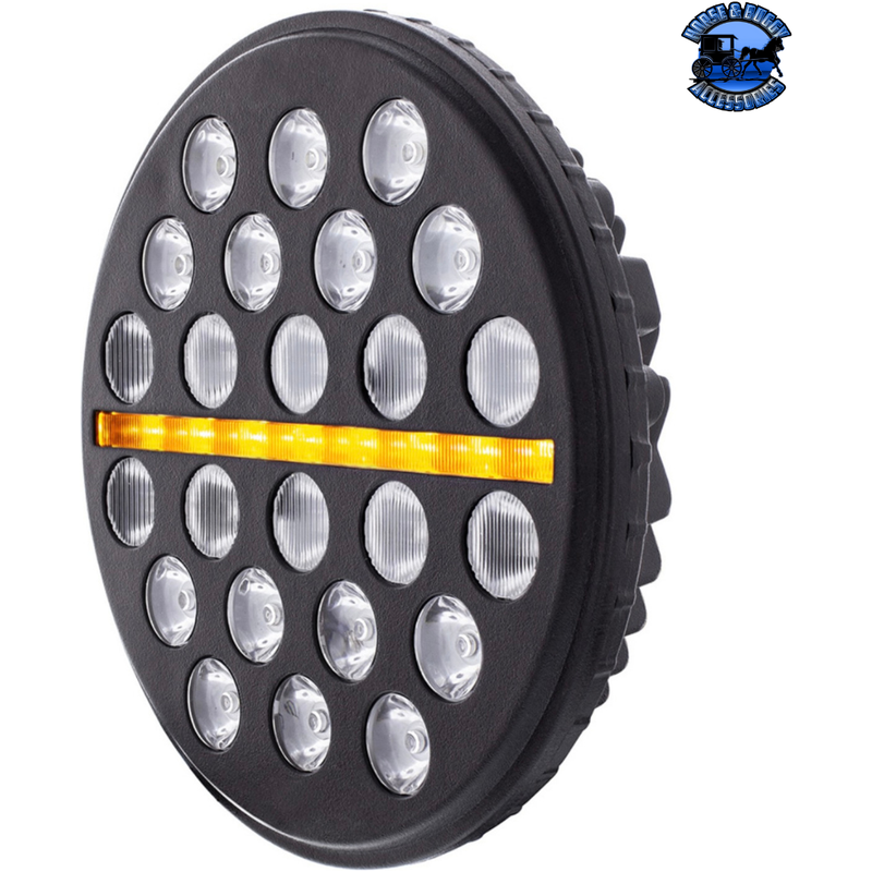 ULTRALIT - 24 HIGH POWER LED CIRCULAR LIGHT WITH DUAL COLOR LED POSITION LIGHT BAR #36452 LED Circular Light Dark Slate Gray