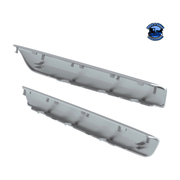 CHROME PLASTIC DOOR GRAB HANDLE COVERS FOR 2018-2023 FREIGHTLINER CASCADIA (PAIR) #42448 DOOR HANDLE Dark Gray