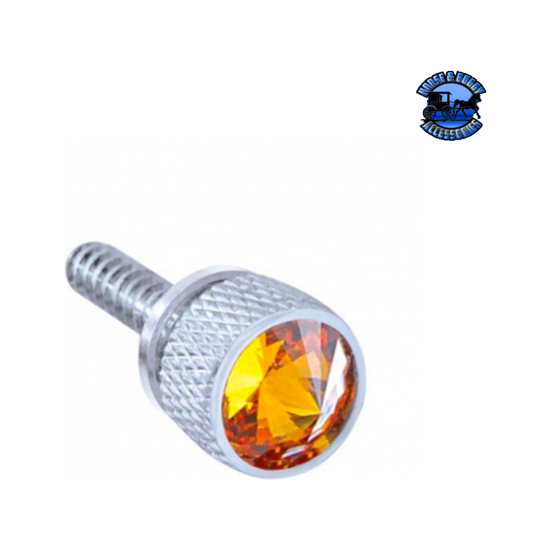 DASH SCREW WITH VARIOUS COLOR CRYSTAL FOR 2008-2017 FREIGHTLINER CASCADIA (Choose Color) Dash Screw Amber Light Gray