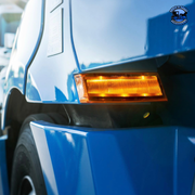 6 LED AMBER TURN SIGNAL LIGHT FOR 2018-2024 FREIGHTLINER CASCADIA - COMPETITION SERIES (Choose Side) TURN SIGNAL Driver's Side,Passenger's Side Light Gray