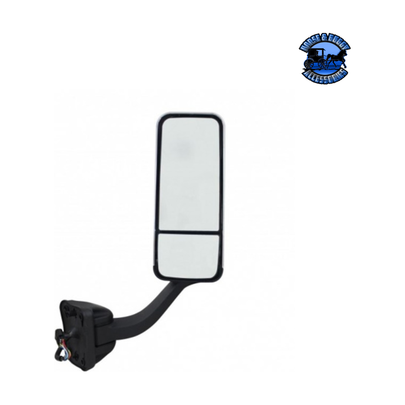 MIRROR ASSEMBLY WITH HEATED MIRROR FOR 2008-2017 FREIGHTLINER CASCADIA (Choose Color) (Choose side) Heated Mirror Chrome / Passenger's Side Light Gray