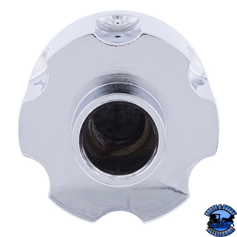 Perilla de válvula de aire de cañón de pistola de aluminio cromado - Atornillable