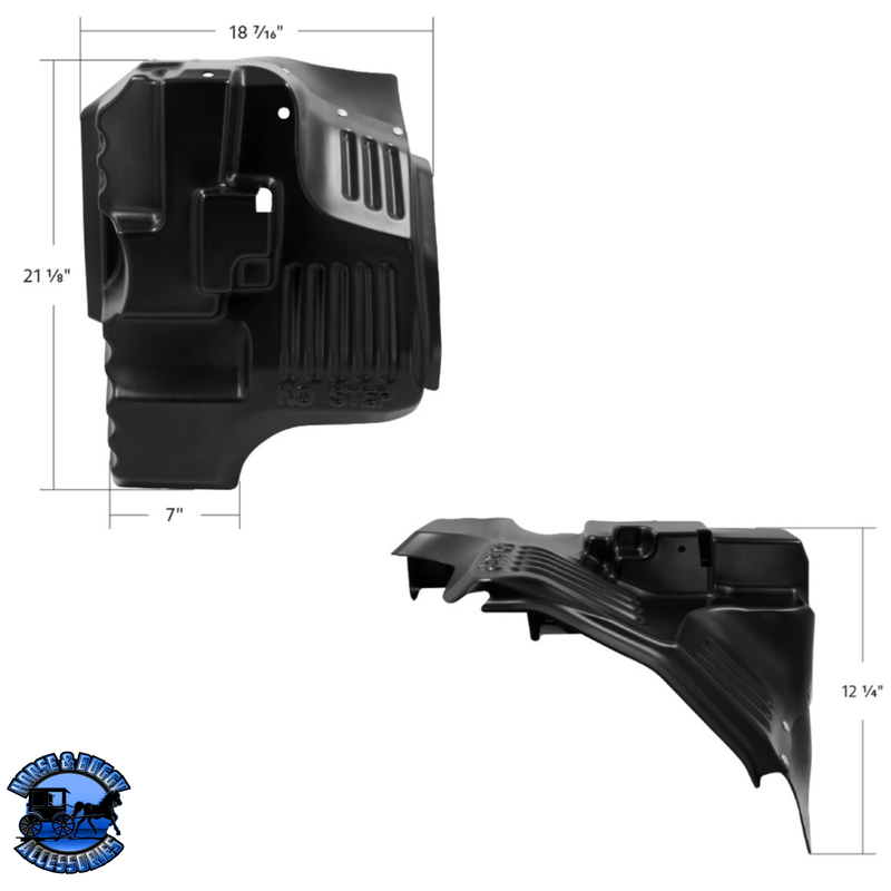 CAB SPLASH GUARD FOR 2022-2025 KENWORTH T680 (Choose Side) Cab Splash Guard Driver's Side,Passenger's Side Black