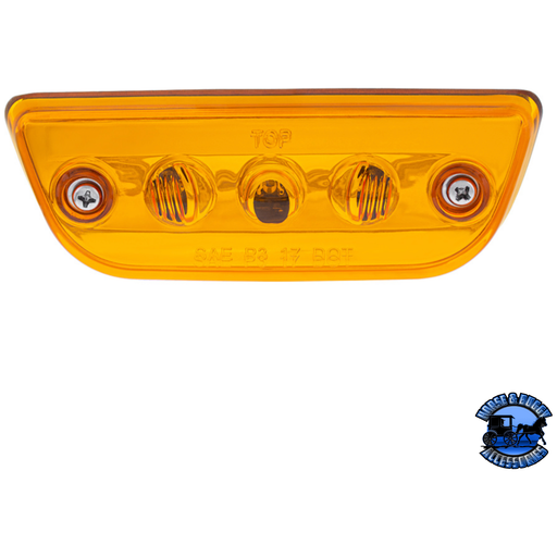 3 LED CAB LIGHT FOR 2013-2021 PETERBILT 579 & KENWORTH T680/T770/T880 -AMBER LED/LENS #36808 CAB LIGHT Orange